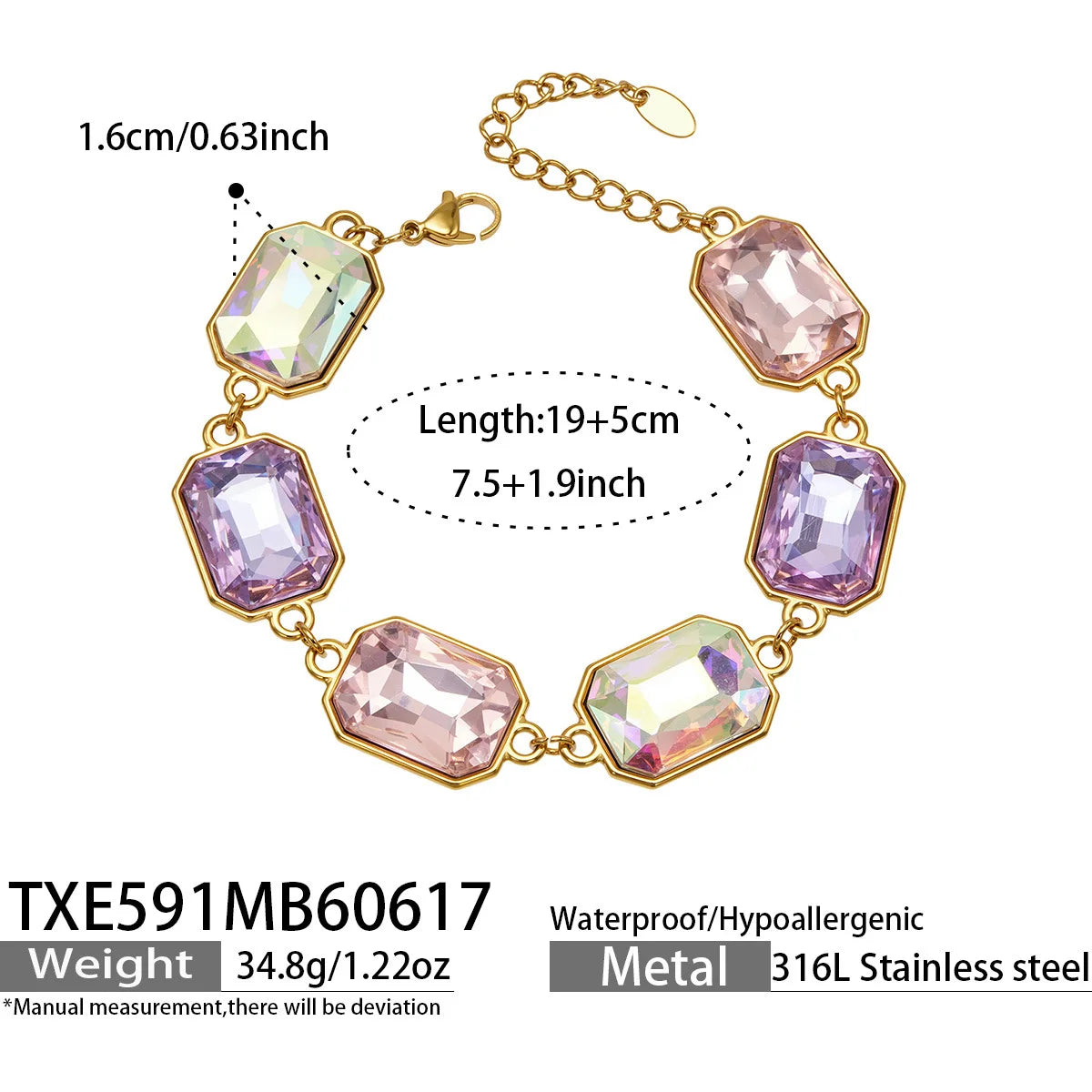 Lucia Gole Cut Crystal Necklace & Bracelet