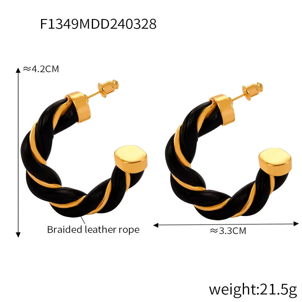 Lucia Gole - Twist Hoop Earrings