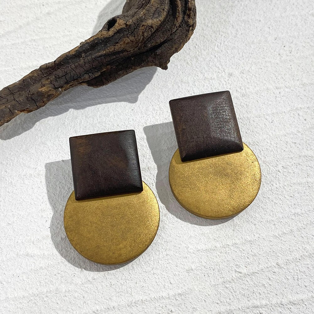 Lucia Gole: Handmade Geometric Dangle Earrings - Lucia Gole