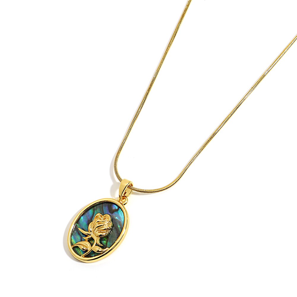 Lucia Gole: Vintage Abalone Shell Pendant Necklace - Lucia Gole