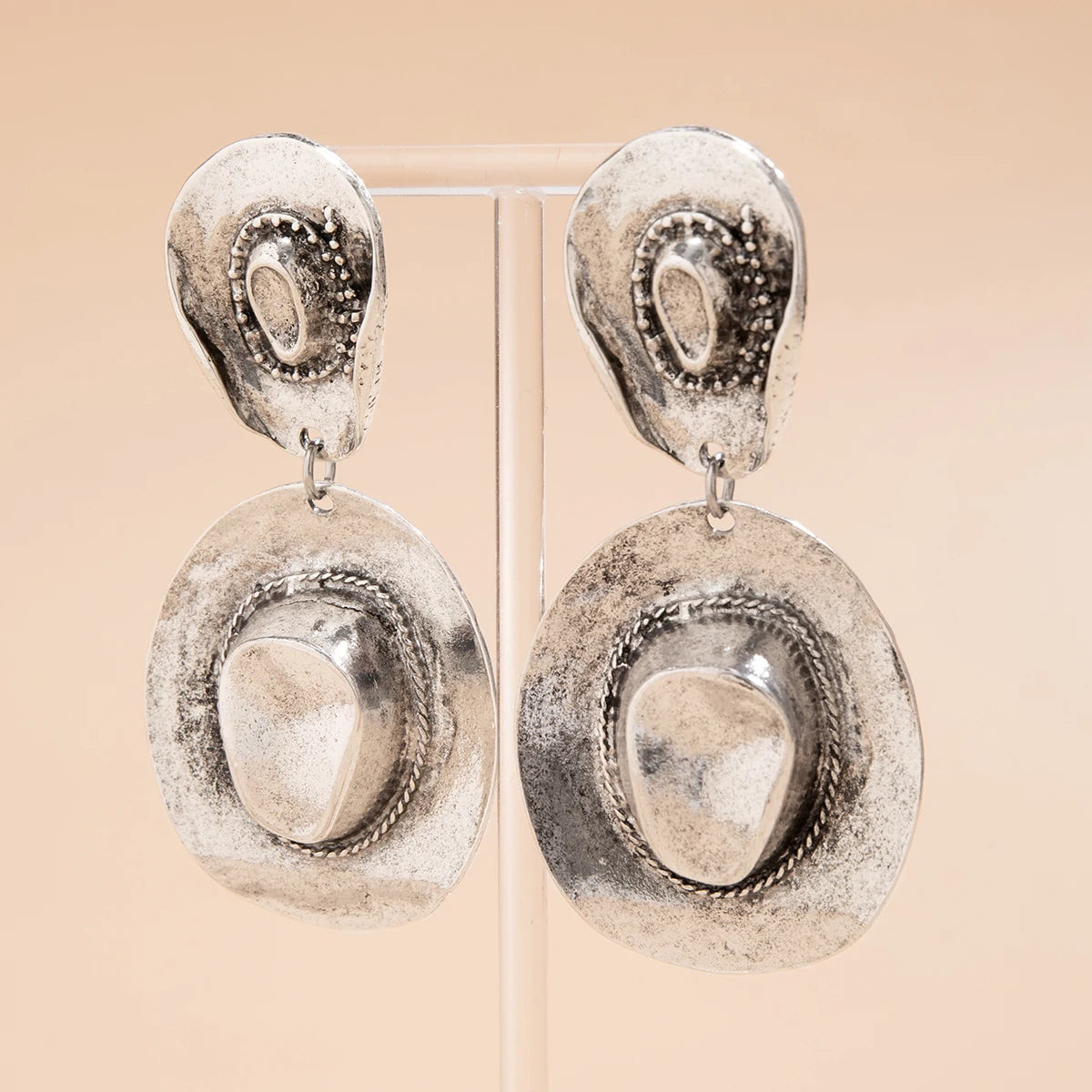 Lucia Gole – Layered Big Hat Pendant Drop Earrings