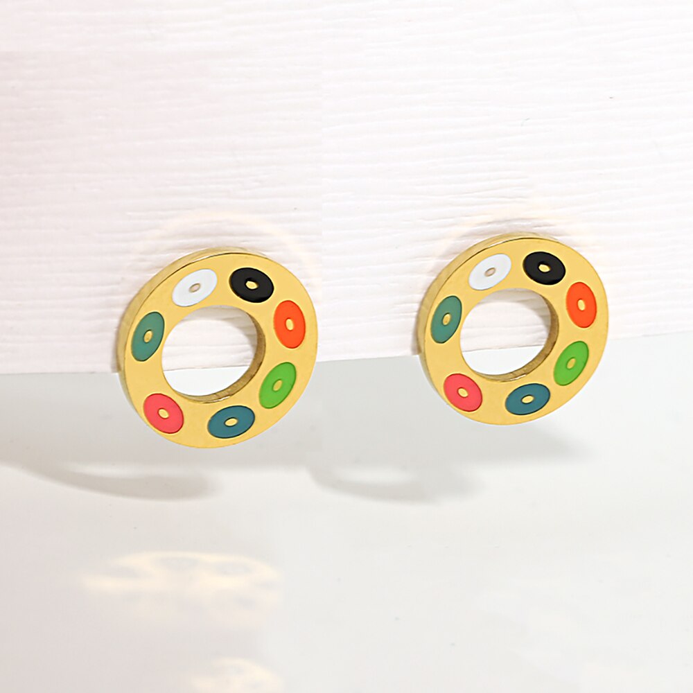 Lucia Gole: Geometric Pattern Earrings - Lucia Gole