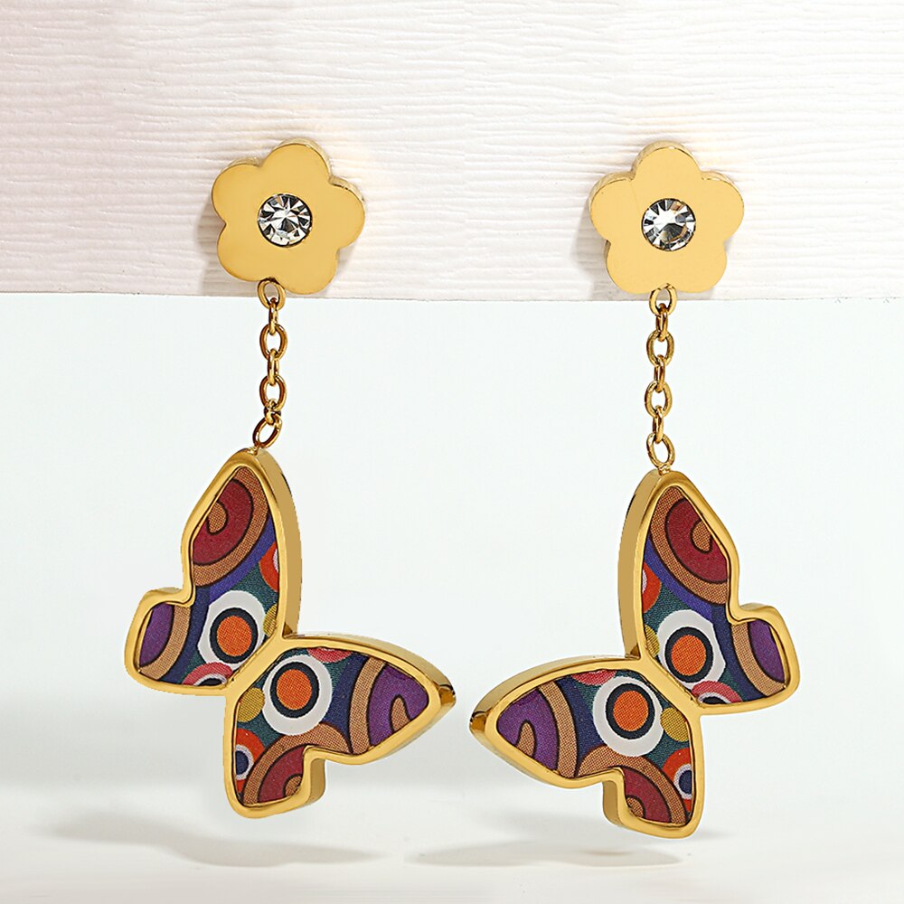 Lucia Gole: Geometric Pattern Earrings - Lucia Gole