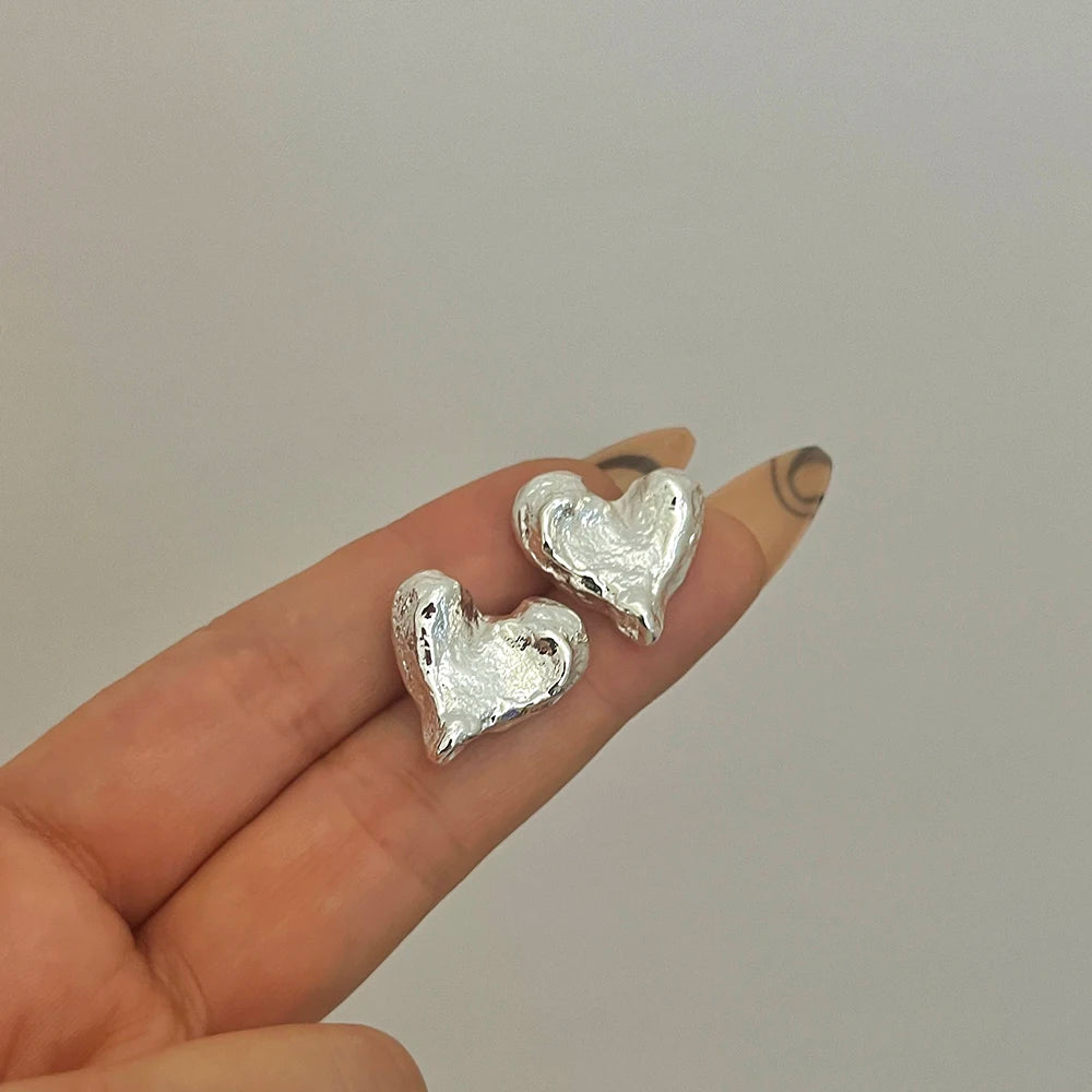 Lucia Gole: Classic Love Heart Stud Earrings - Lucia Gole