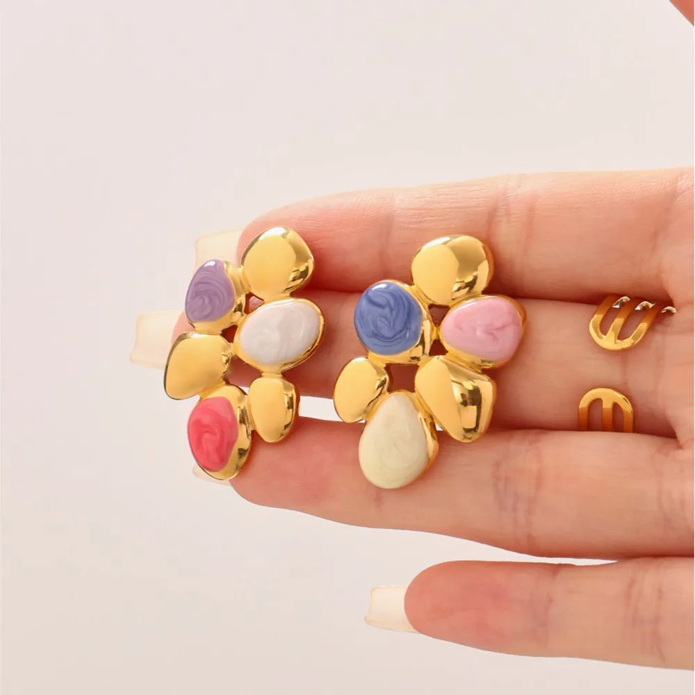 Lucia Gole - Colourful Resin Stud Earrings