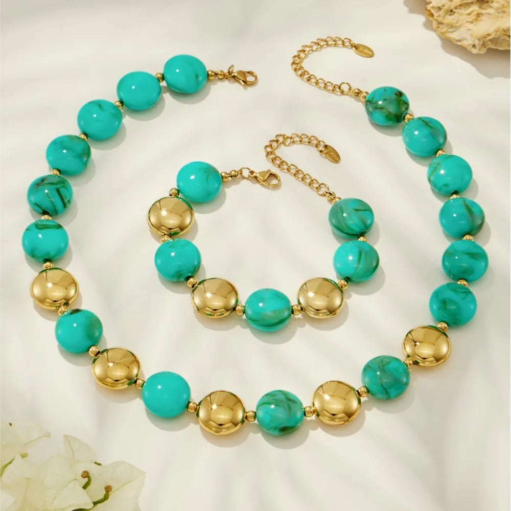 Lucia Gole - Colourful Beaded Necklace & Bracelet