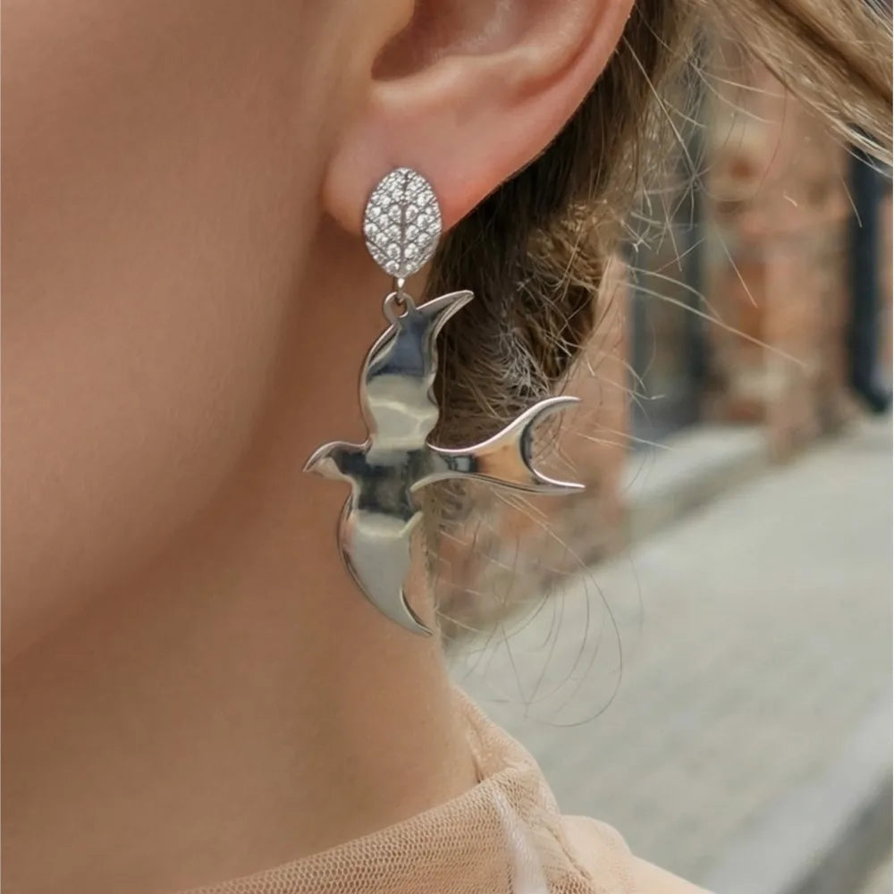 Lucia Gole - Bird Drop Earrings