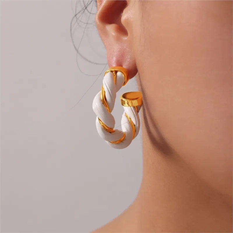 Lucia Gole - Twist Hoop Earrings