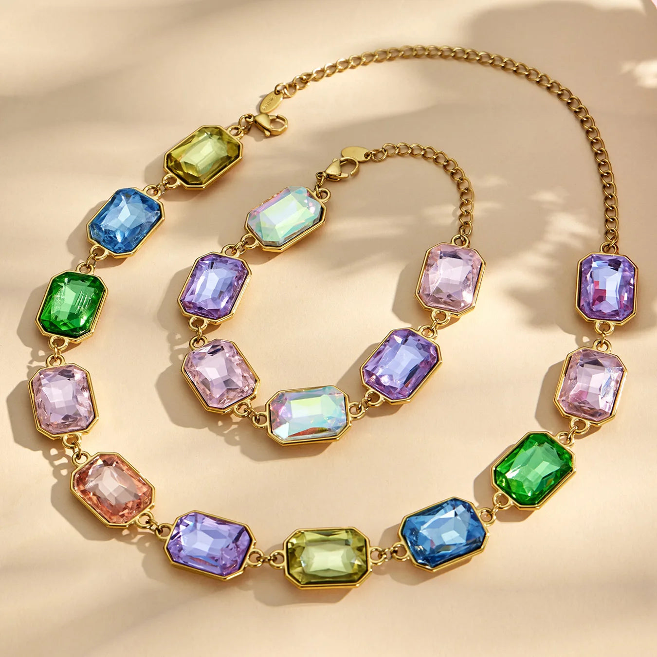 Lucia Gole Cut Crystal Necklace & Bracelet