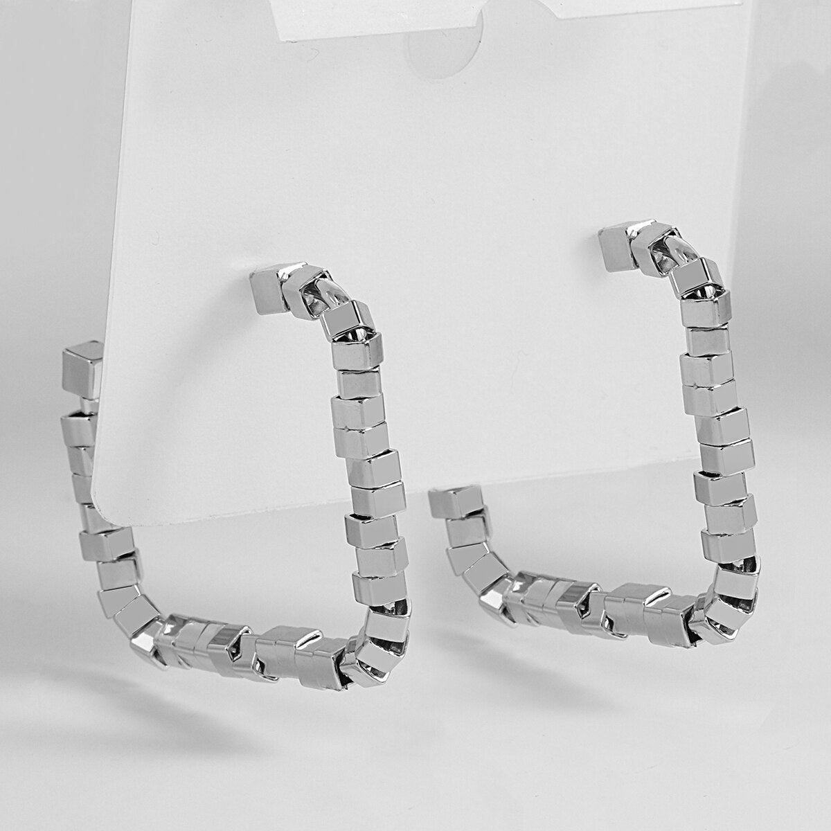 Lucia Gole C-Shaped Square Hoop Earrings - Lucia Gole