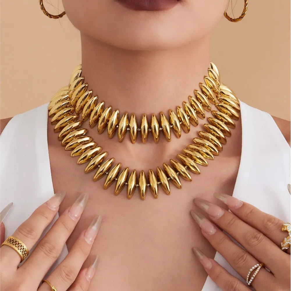 Lucia Gole – Chunky Choker Necklace & Bracelet Set