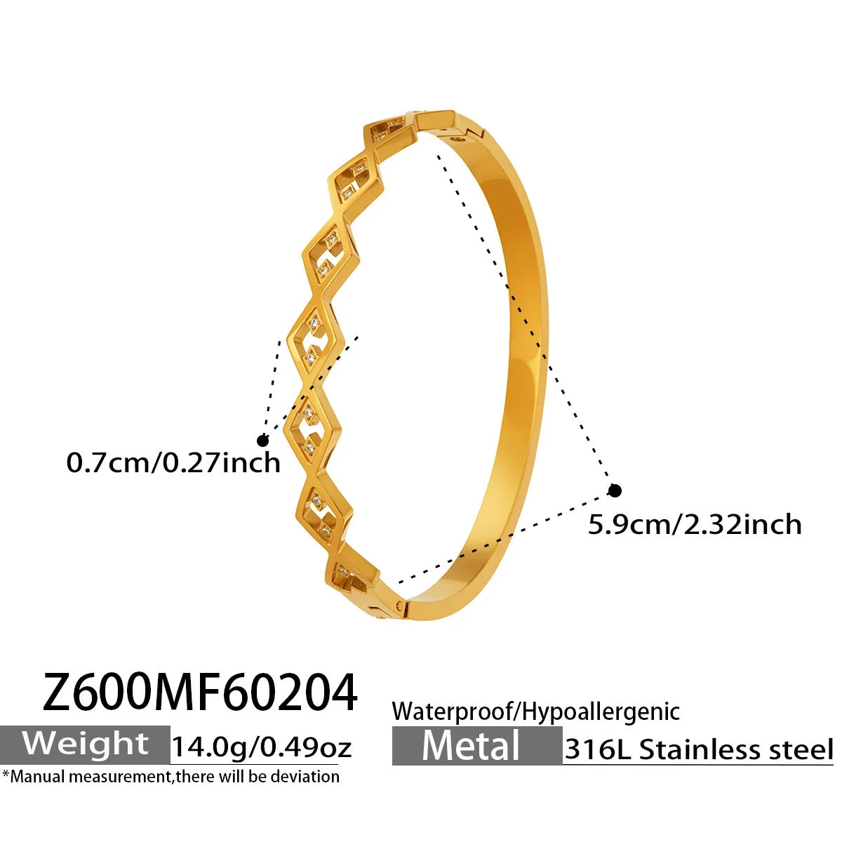 Lucia Gole - Geometric Gold Bangles