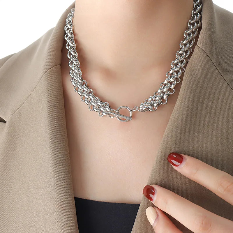 Lucia Gole Pearl Drop Gold Chain Necklace & Bracelet Set