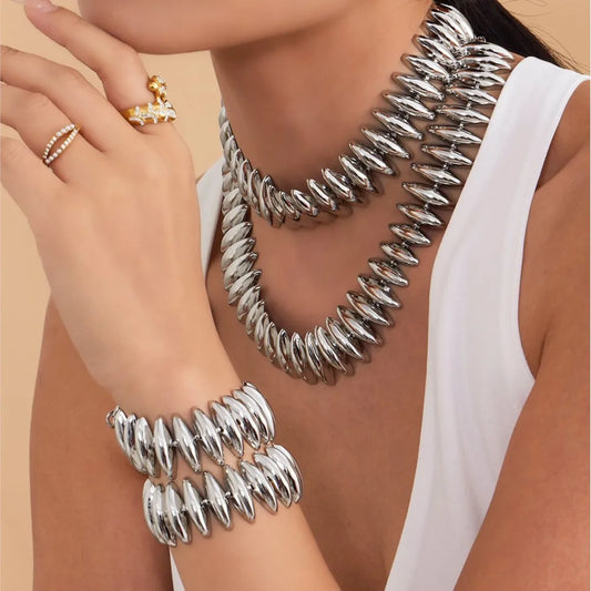 Lucia Gole – Chunky Choker Necklace & Bracelet Set