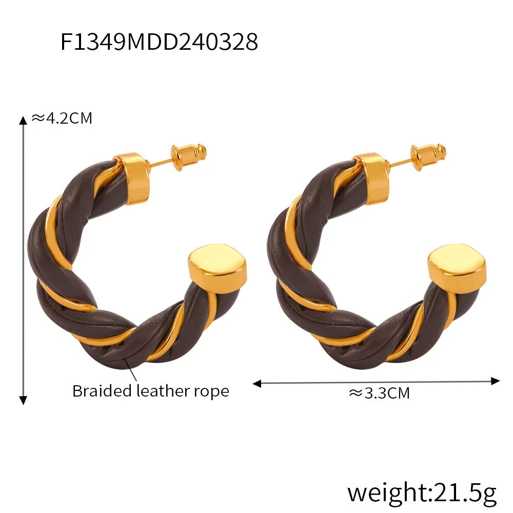 Lucia Gole - Twist Hoop Earrings