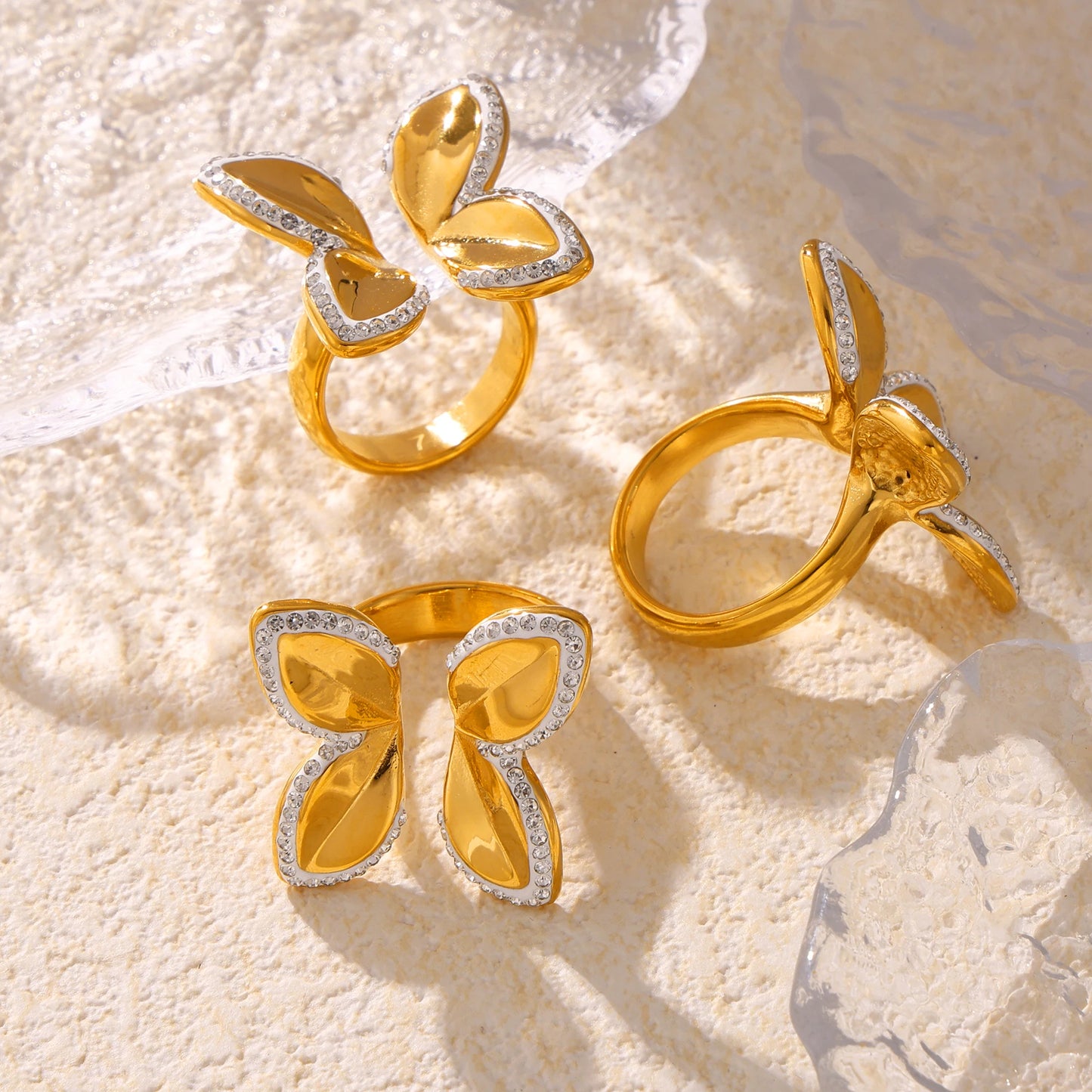 Lucia Gole - Gold Butterfly Statement Ring