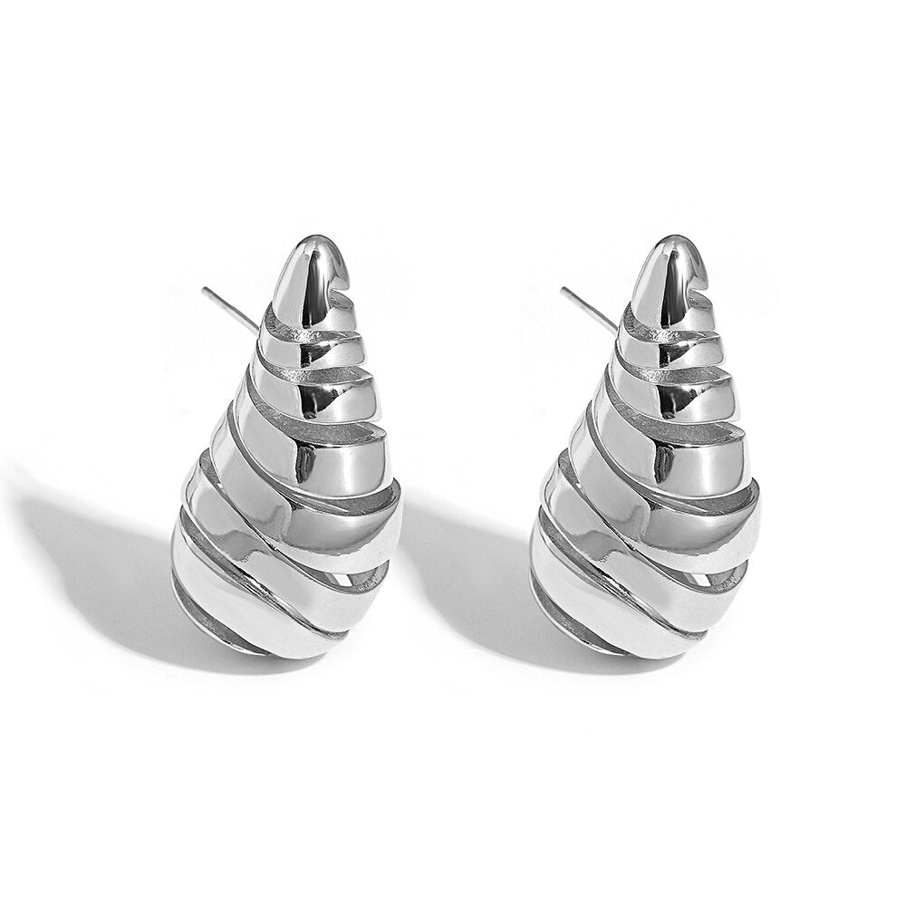 Lucia Gole Vintage Spiral Water Drop Earrings - Lucia Gole