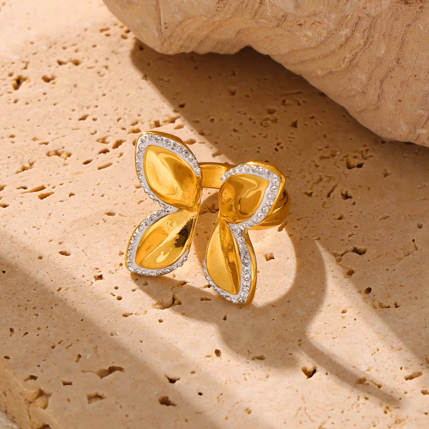 Lucia Gole - Gold Butterfly Statement Ring