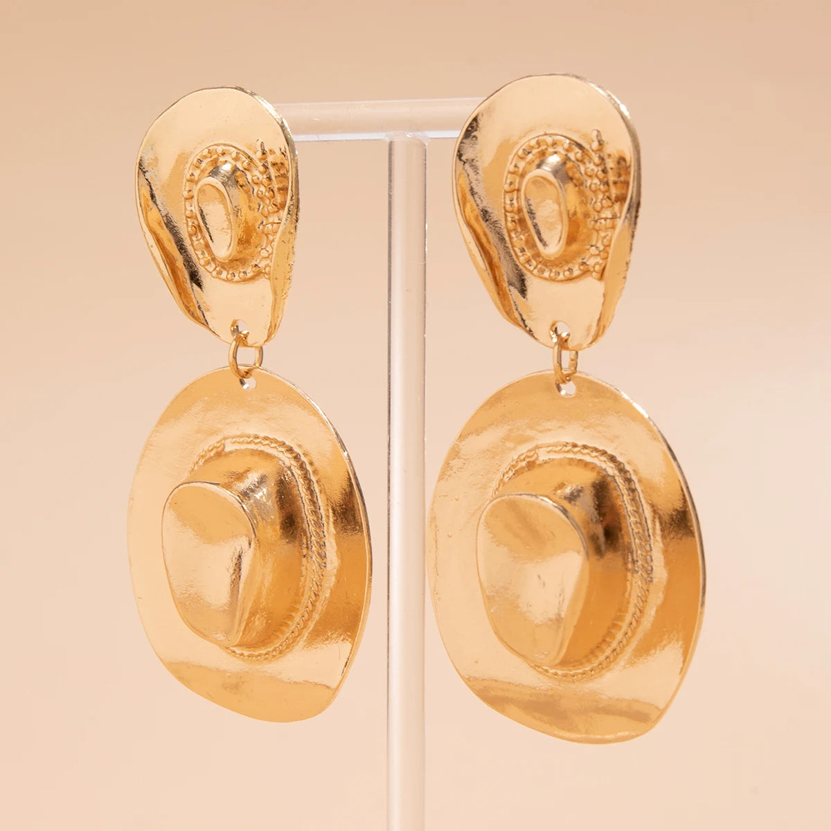 Lucia Gole – Layered Big Hat Pendant Drop Earrings