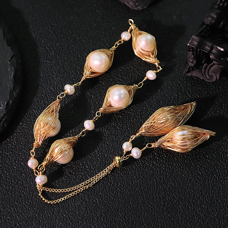 Lucia Gole Pearl Cage Bracelet