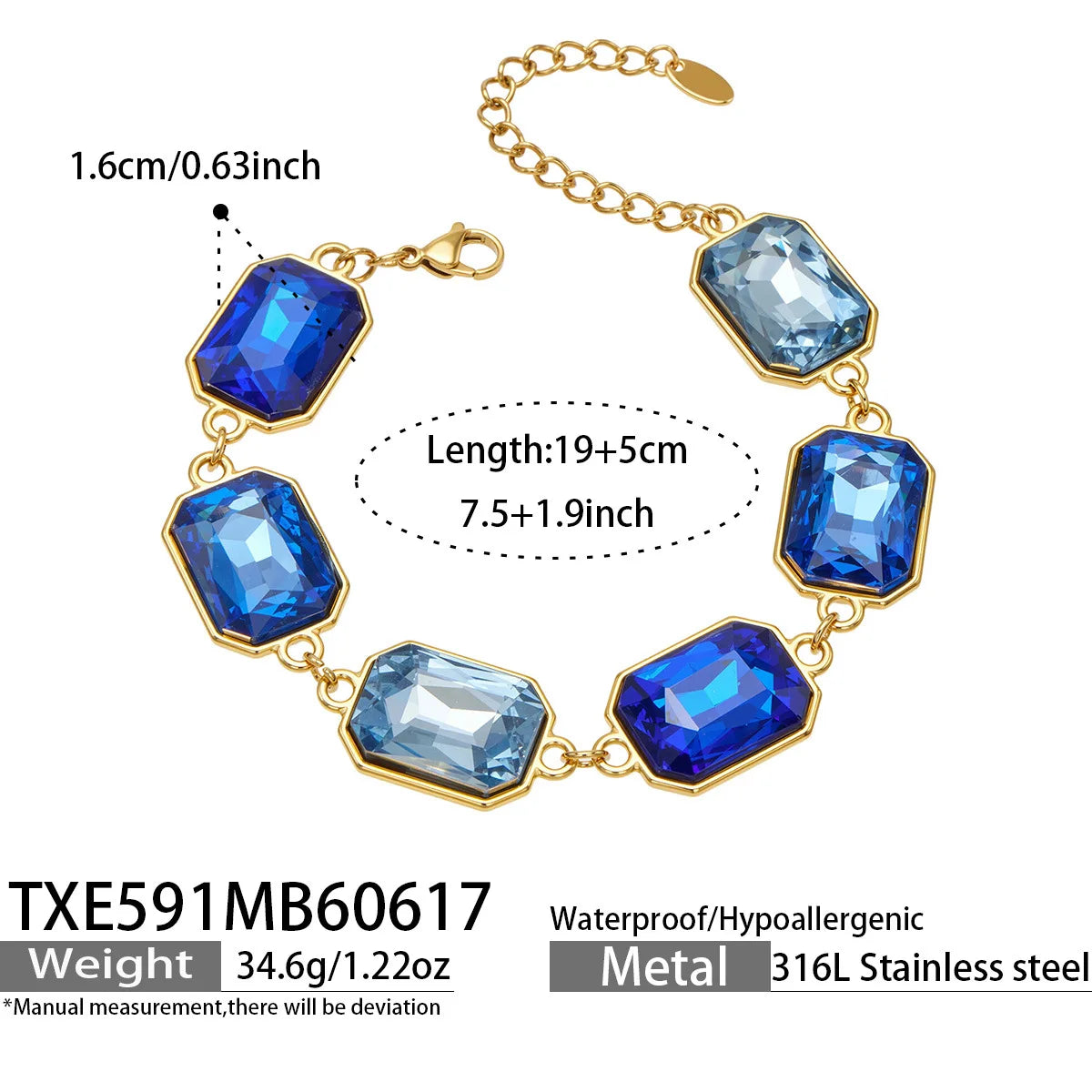 Lucia Gole Cut Crystal Necklace & Bracelet