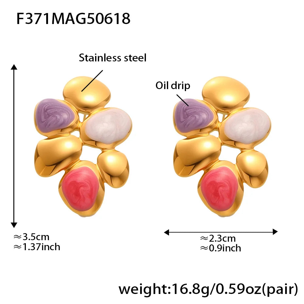 Lucia Gole - Colourful Resin Stud Earrings