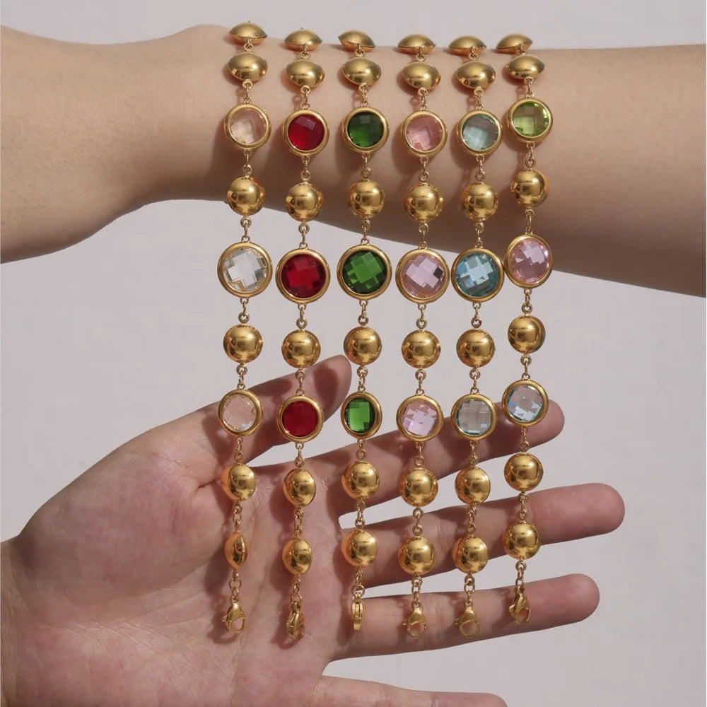 Lucia Gole-Crystal Necklace & Bracelet