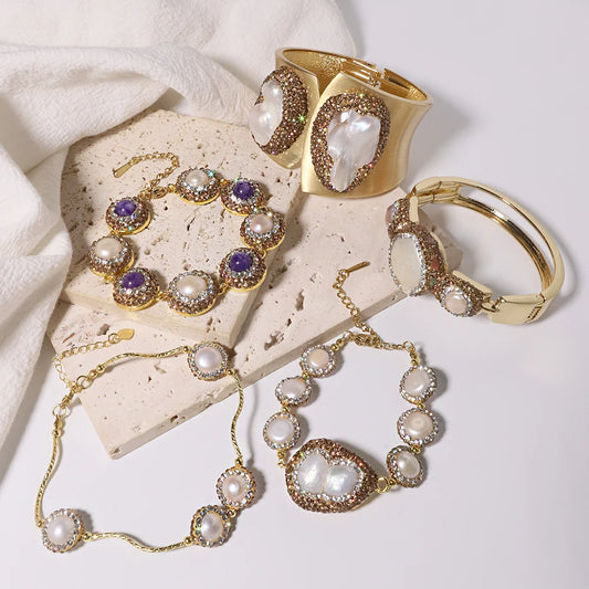 Lucia Gole – Freshwater Baroque Pearl Bracelets