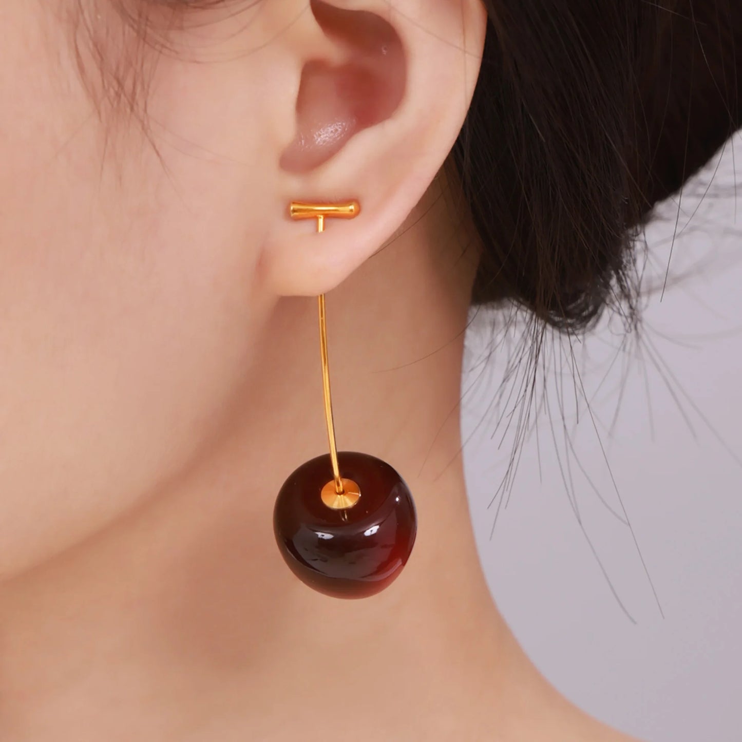 Lucia Gole Cherry Drop Earrings