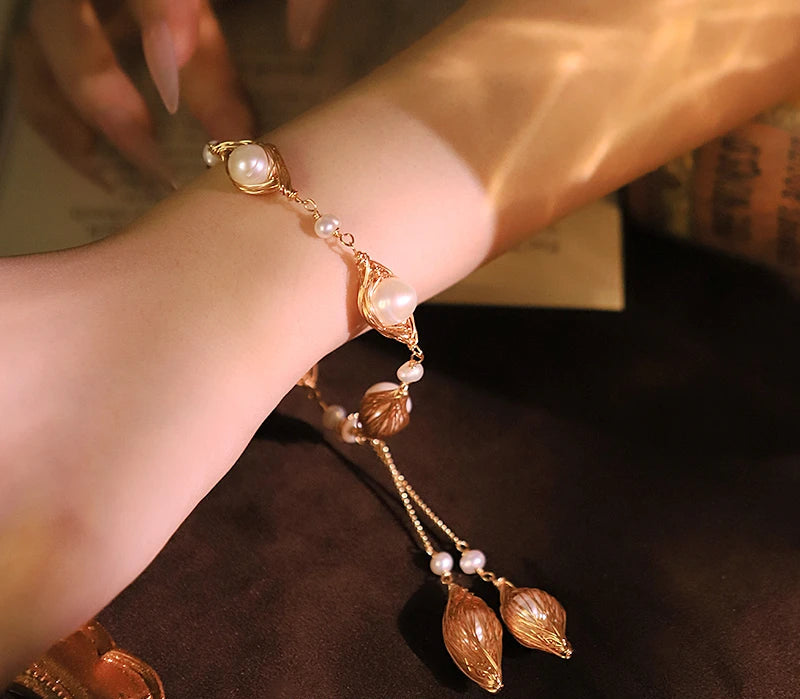 Lucia Gole Pearl Cage Bracelet