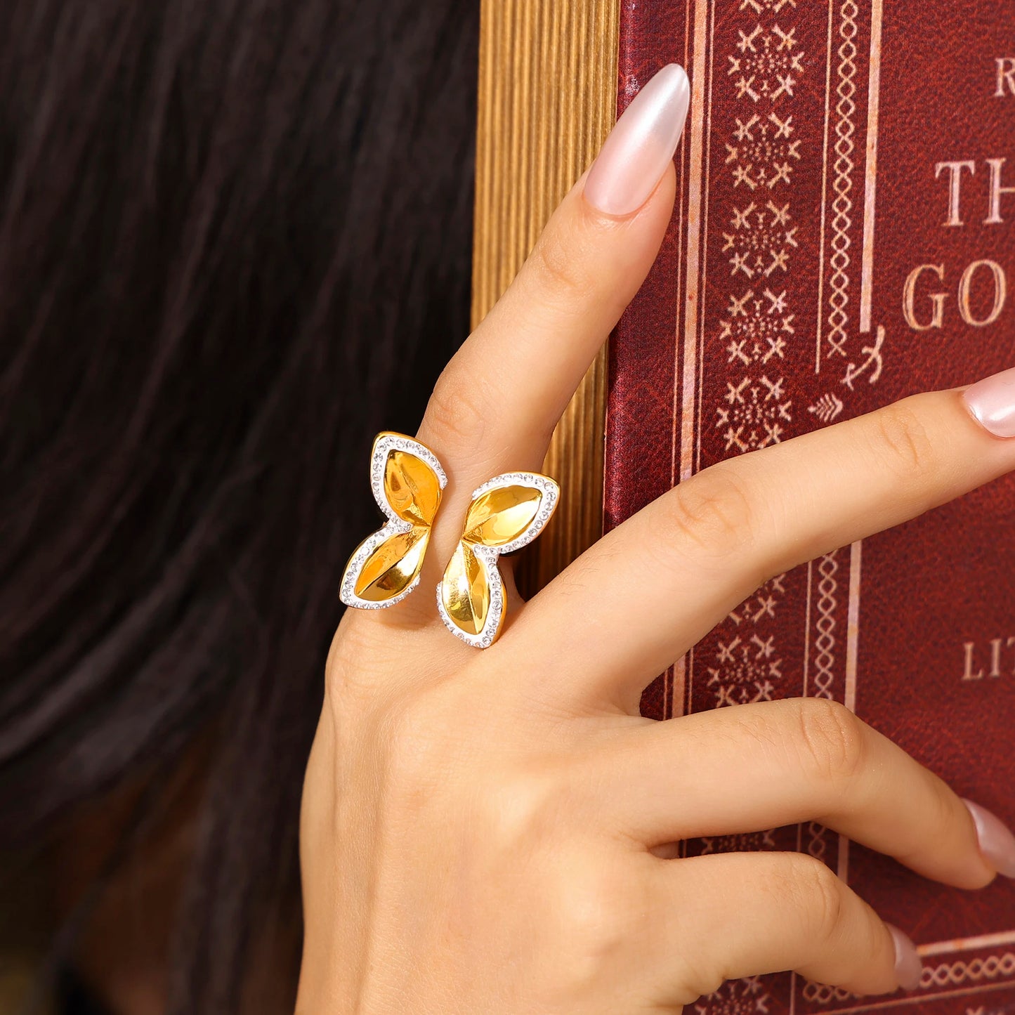 Lucia Gole - Gold Butterfly Statement Ring
