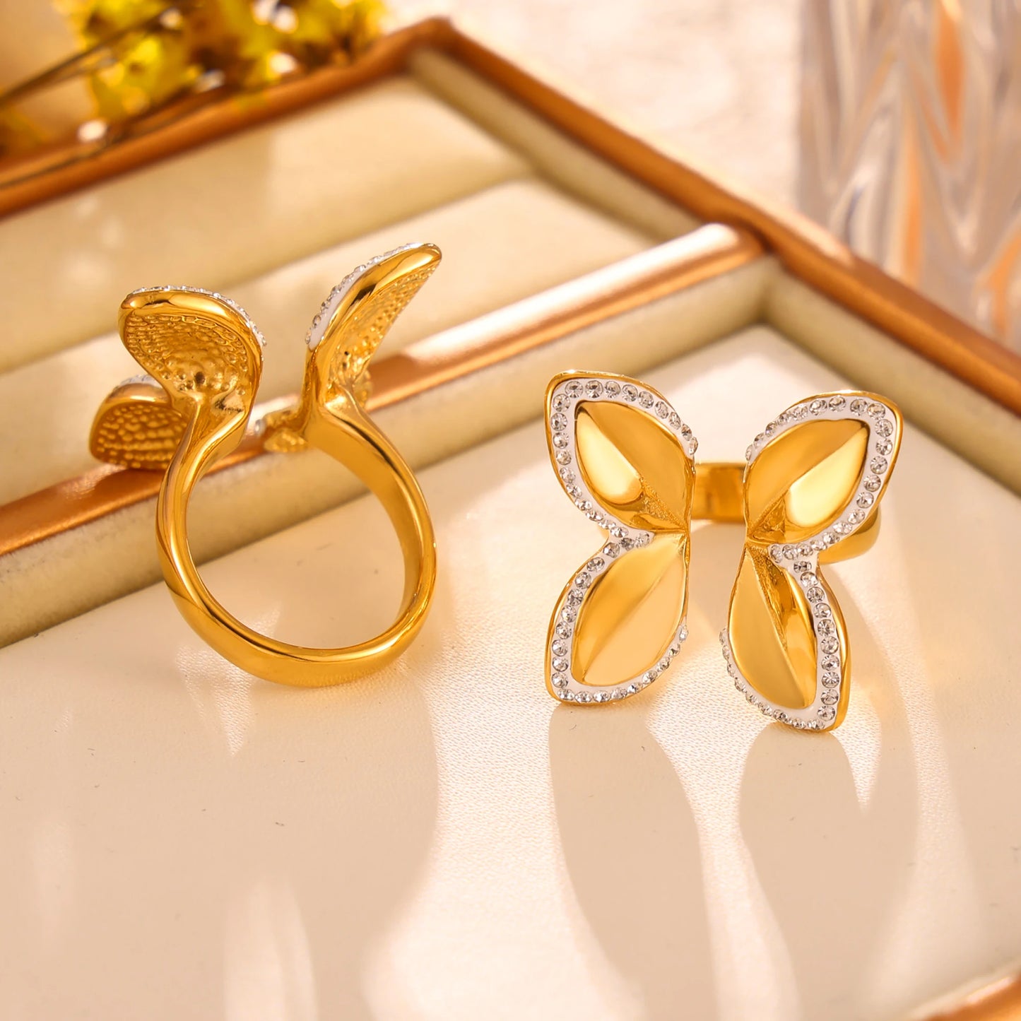 Lucia Gole - Gold Butterfly Statement Ring