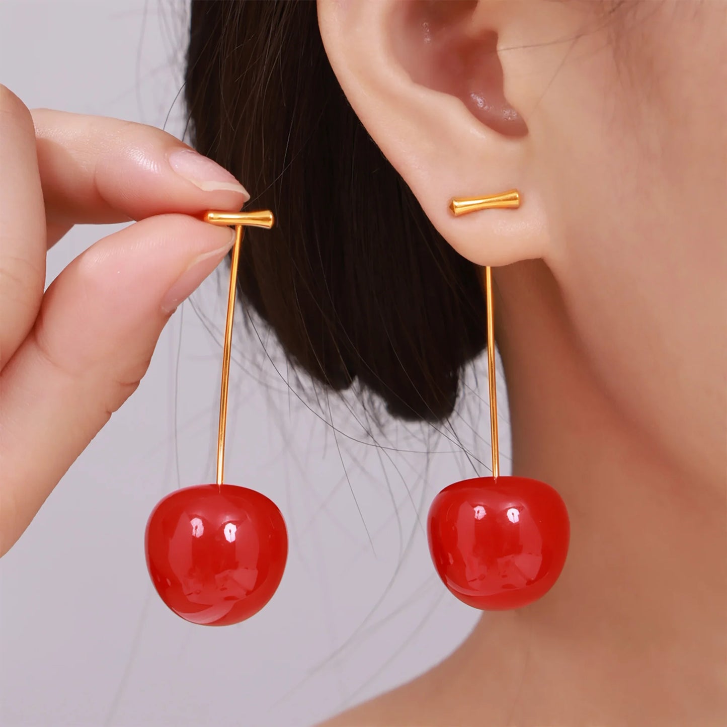Lucia Gole Cherry Drop Earrings