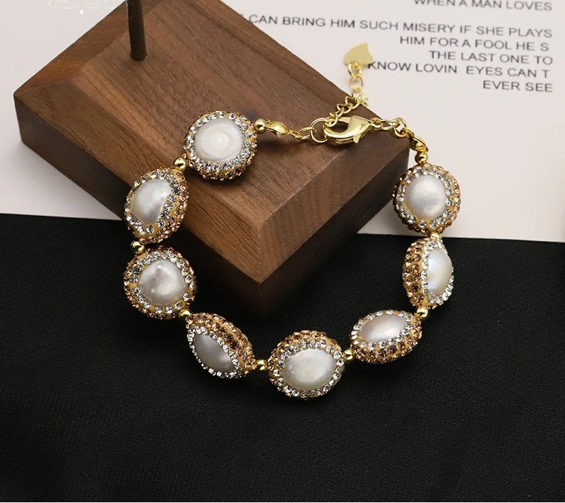 Lucia Gole - Pearl Crystal Bracelet