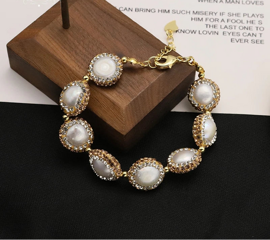 Lucia Gole - Pearl Crystal Bracelet