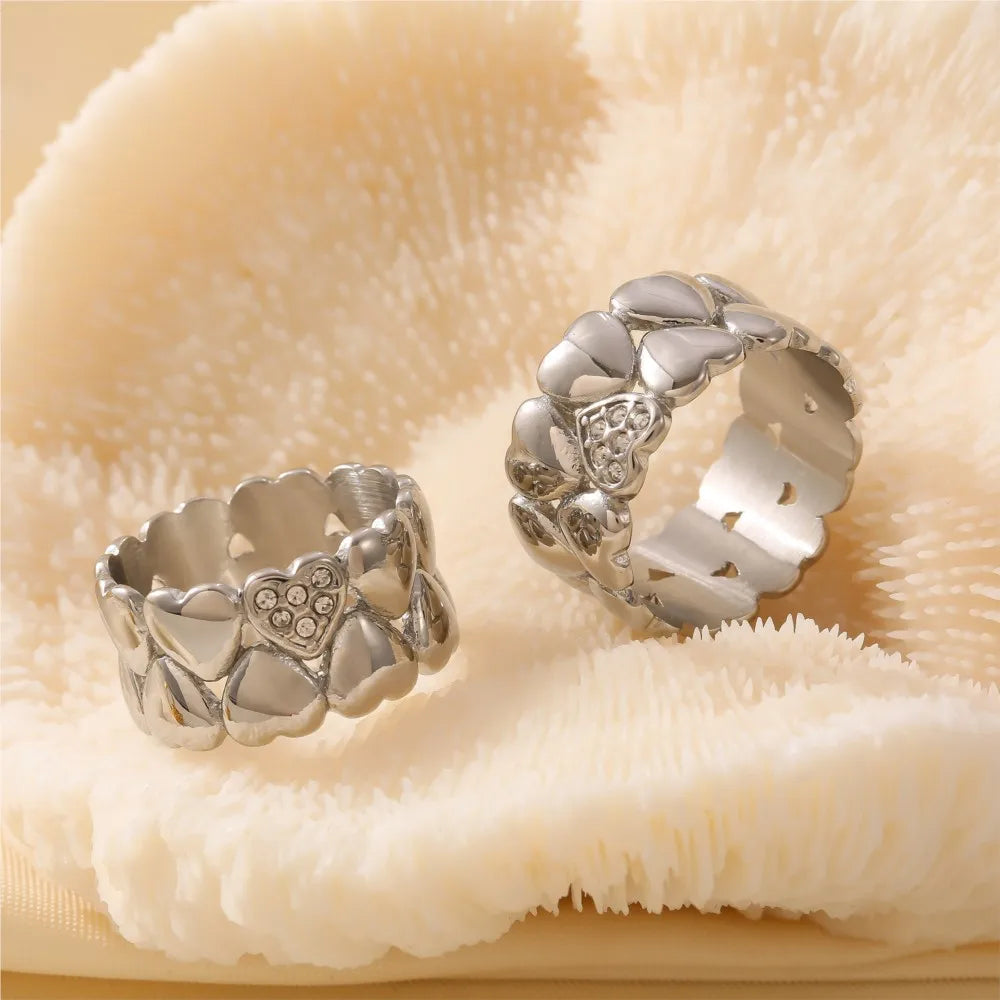Lucia Gole Multi Heart Ring