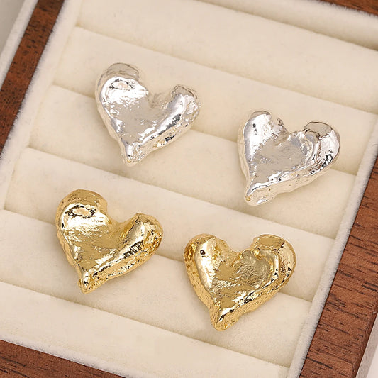 Lucia Gole: Classic Love Heart Stud Earrings - Lucia Gole