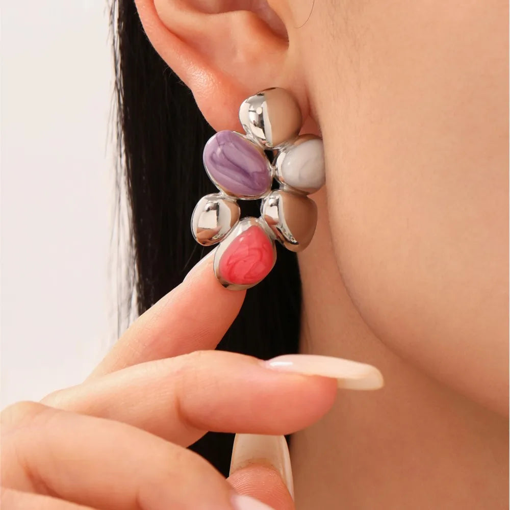 Lucia Gole - Colourful Resin Stud Earrings