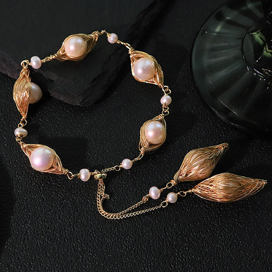 Lucia Gole Pearl Cage Bracelet
