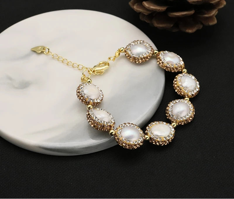 Lucia Gole - Pearl Crystal Bracelet