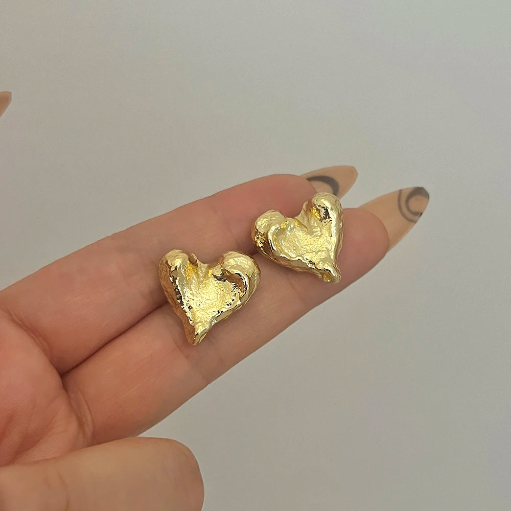 Lucia Gole: Classic Love Heart Stud Earrings - Lucia Gole