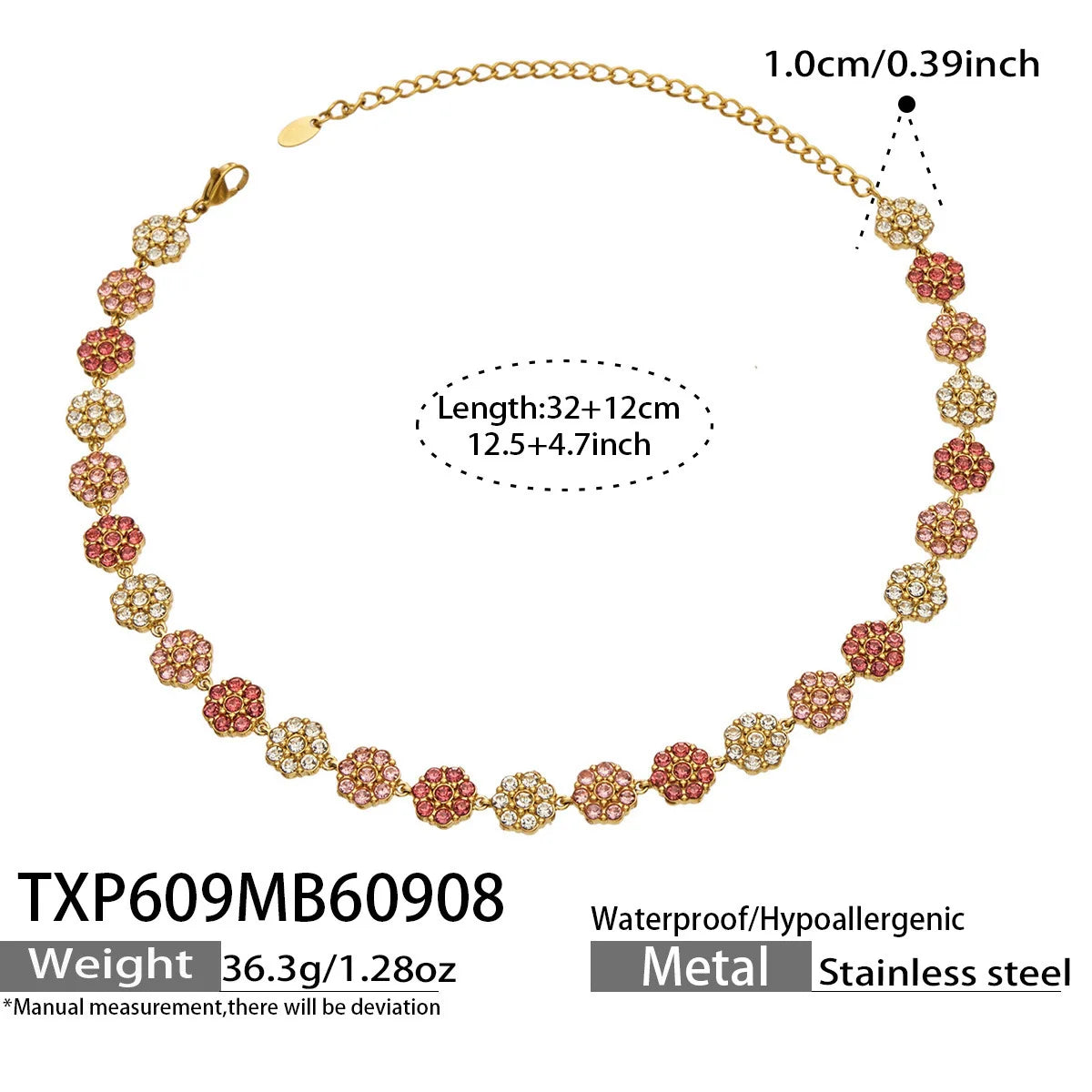 Lucia Gole Multicolour Crystal Flower Jewellery Set