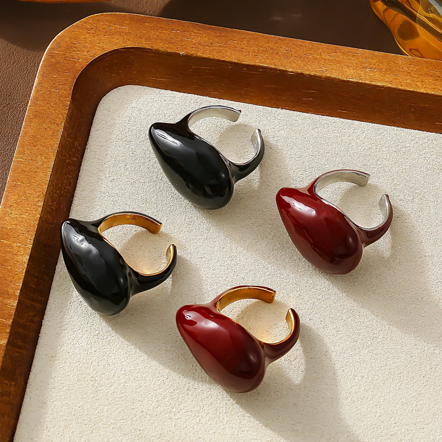 Lucia Gole - Color Drop Statement Rings