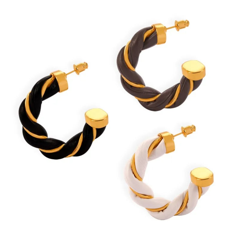 Lucia Gole - Twist Hoop Earrings