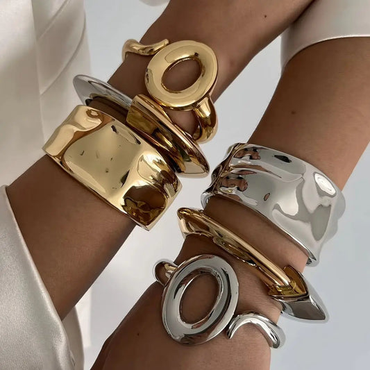 Lucia Gole – Geometric Wide Cuff Bracelet