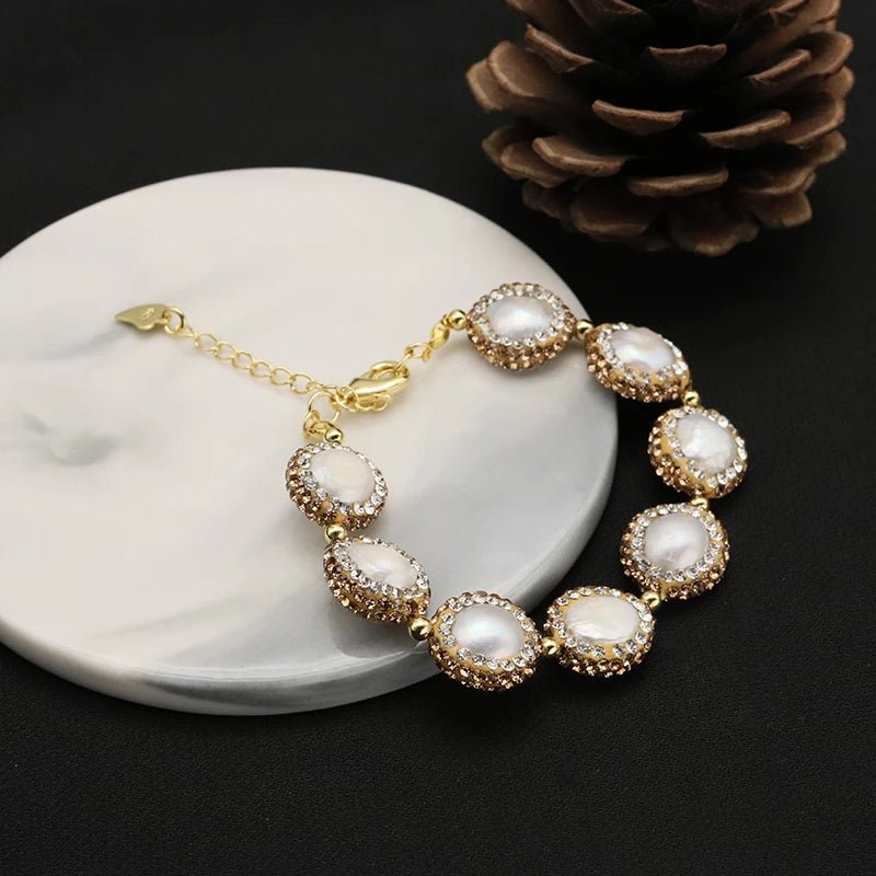 Lucia Gole - Pearl Crystal Bracelet