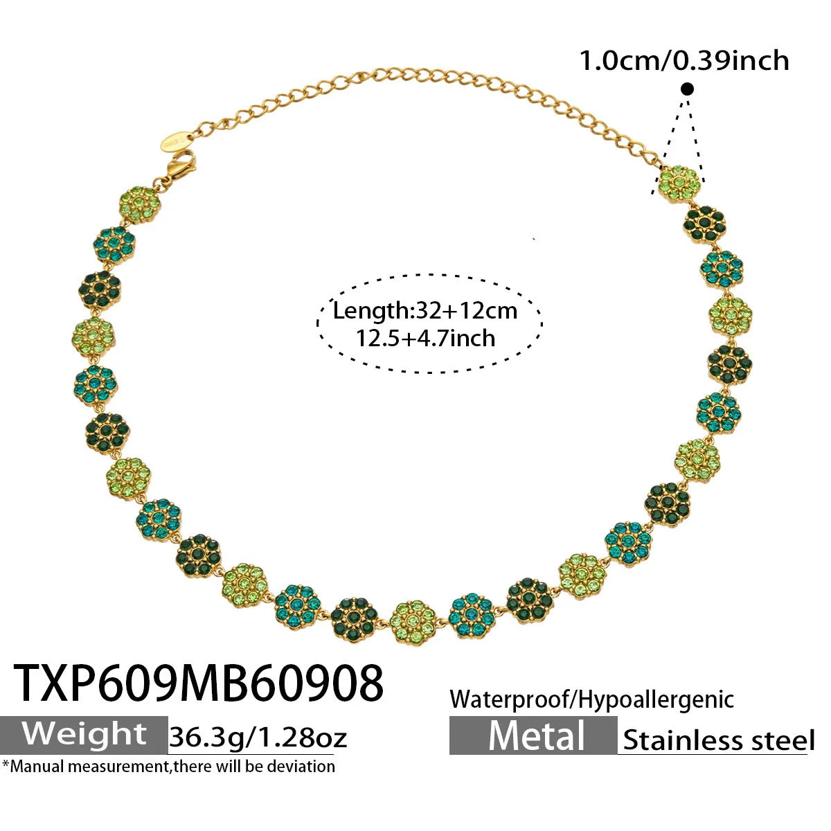 Lucia Gole Multicolour Crystal Flower Jewellery Set