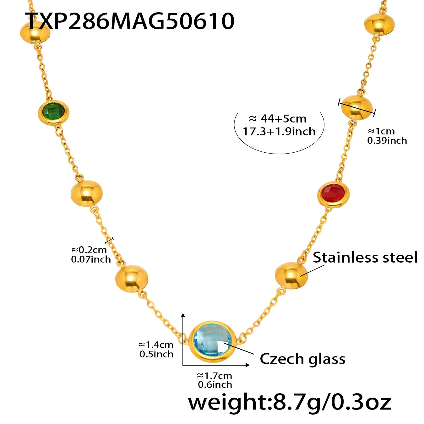 Lucia Gole-Crystal Necklace & Bracelet