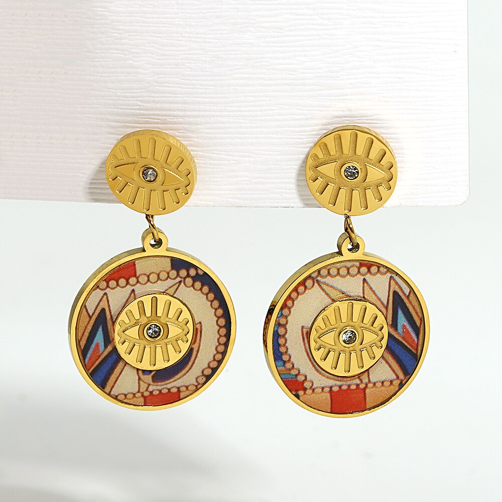 Lucia Gole: Geometric Pattern Earrings - Lucia Gole