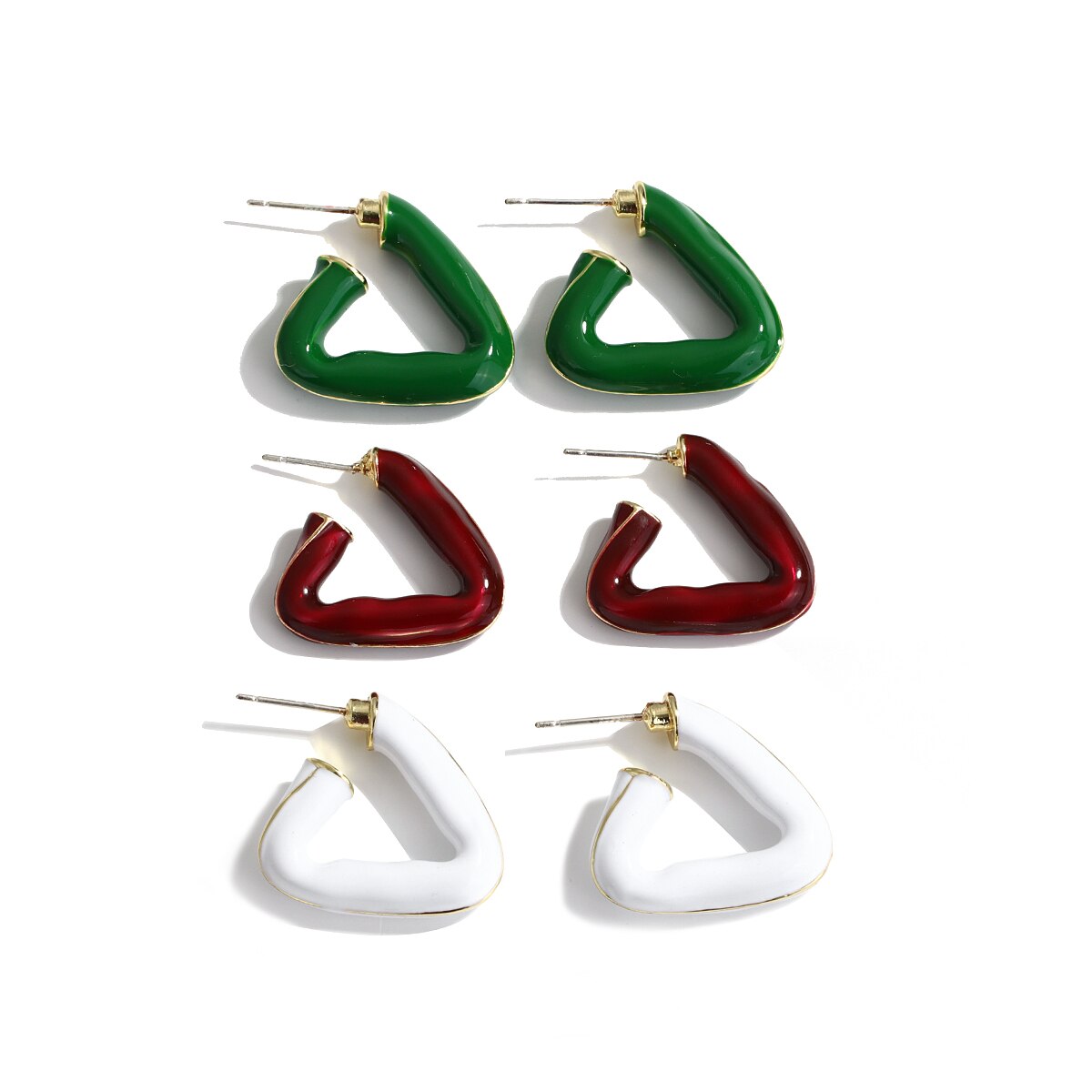 Lucia Gole Triangle Geometric Hoop Earrings - Lucia Gole